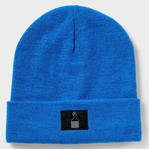NEW Limited Edition Royal Blue Knit Lined Beanie With Afro Pick Patch (NWT)